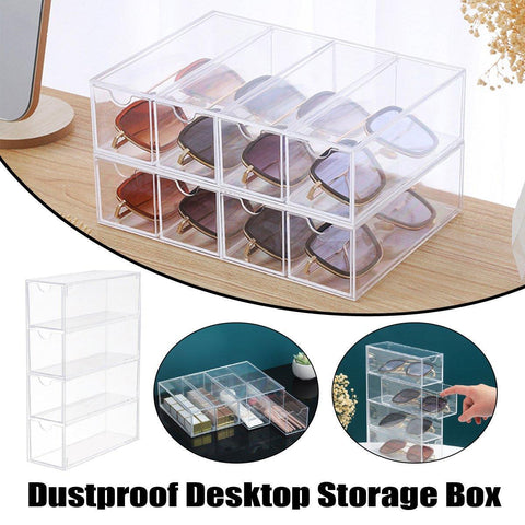 Premium Stackable Acrylic Sunglasses Display Box – Four Layer