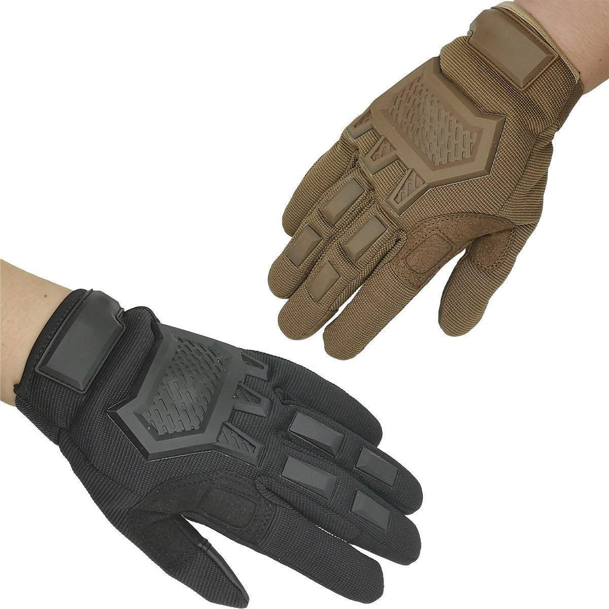 Premium Black XL Tactical Full Finger Touchscreen Outdoor Gloves