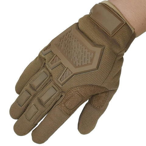 Premium Khaki XL Tactical Full Finger Touchscreen Outdoor Gloves