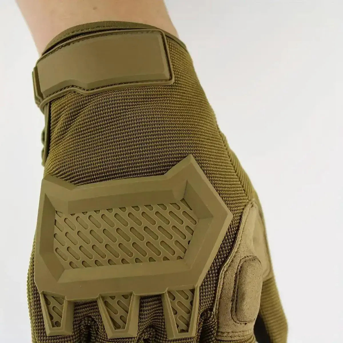 Premium Khaki XL Tactical Full Finger Touchscreen Outdoor Gloves