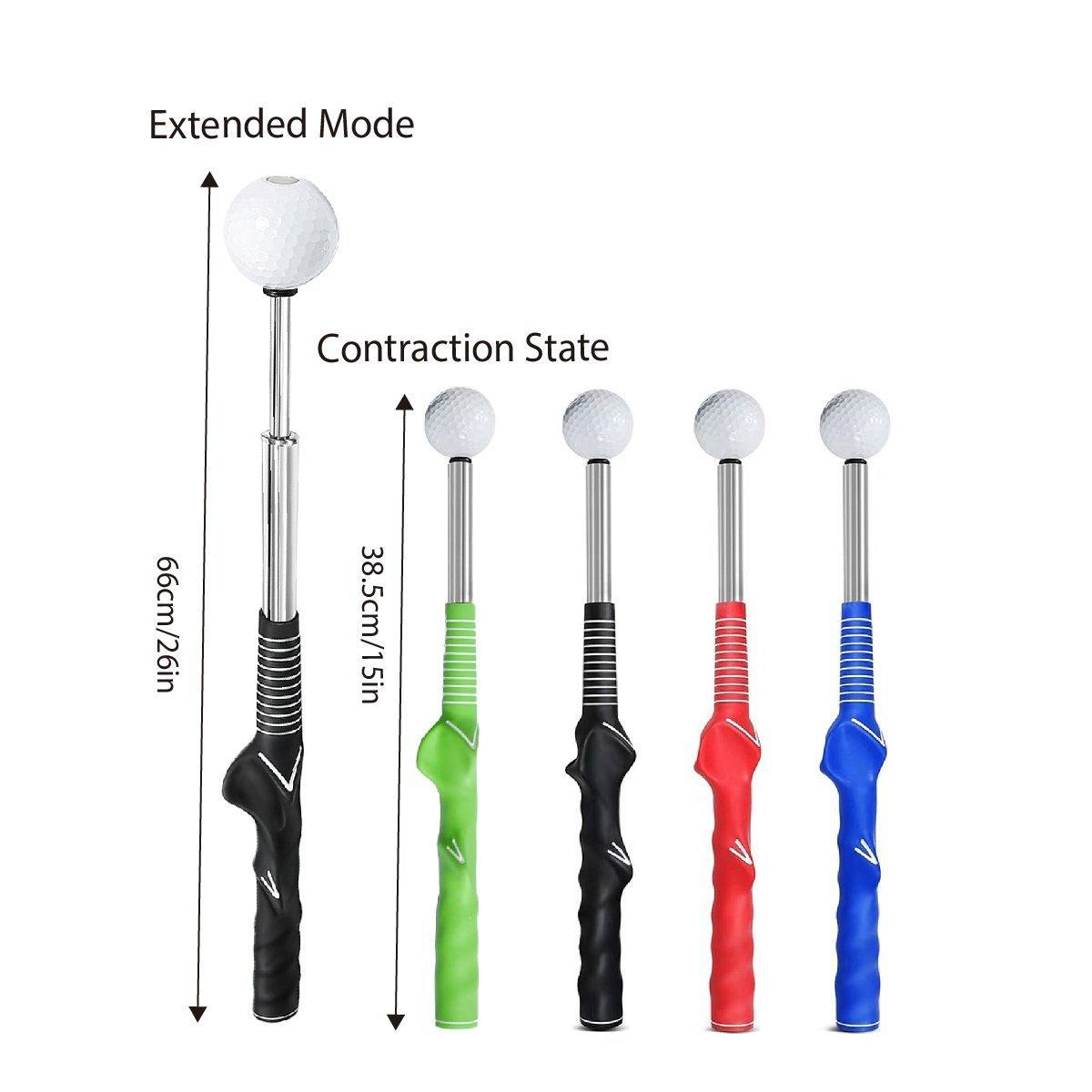 Blue Golf Swing Trainer - Telescopic Impact Sound Aid Tool - SuperSaverAU - view 3