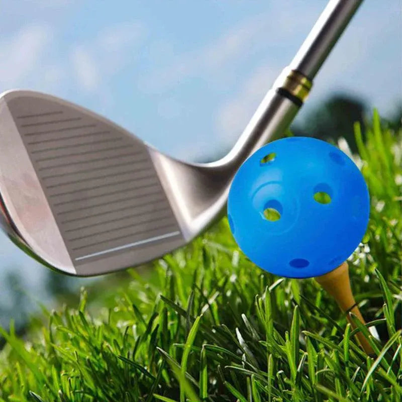 Premium 50PCS Hollow Plastic Golf Practice Balls 41mm - Random Colours