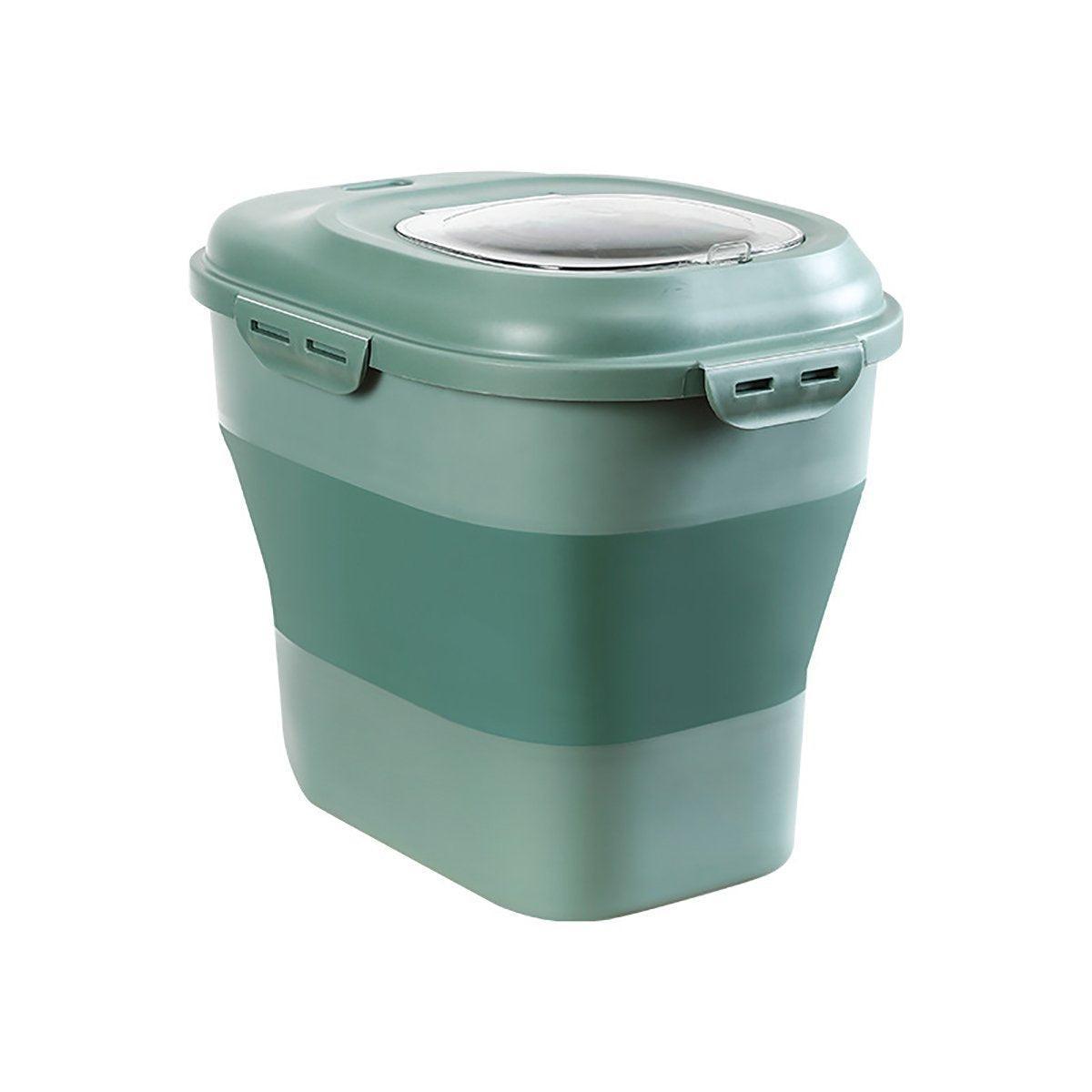 Large Capacity Dog Food Storage Barrel - Foldable, Seal Lid, Pink, 46cm x 33cm x 40cm - SuperSaverAU - view 6