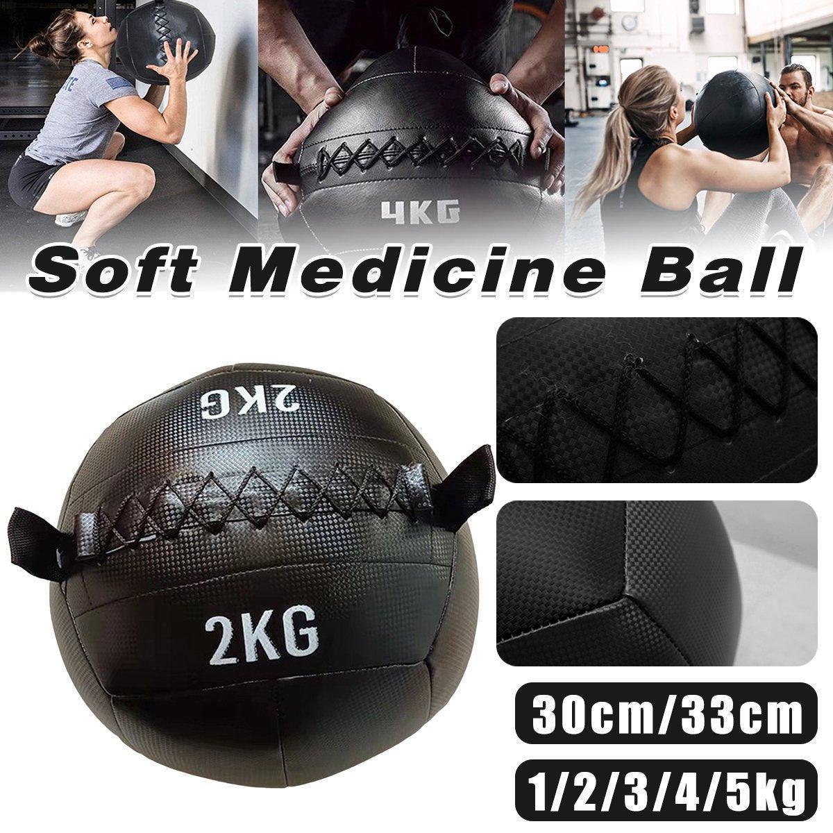 Premium PU Non-Elastic Soft Medicine Wall Ball for Balance Training - 2kg