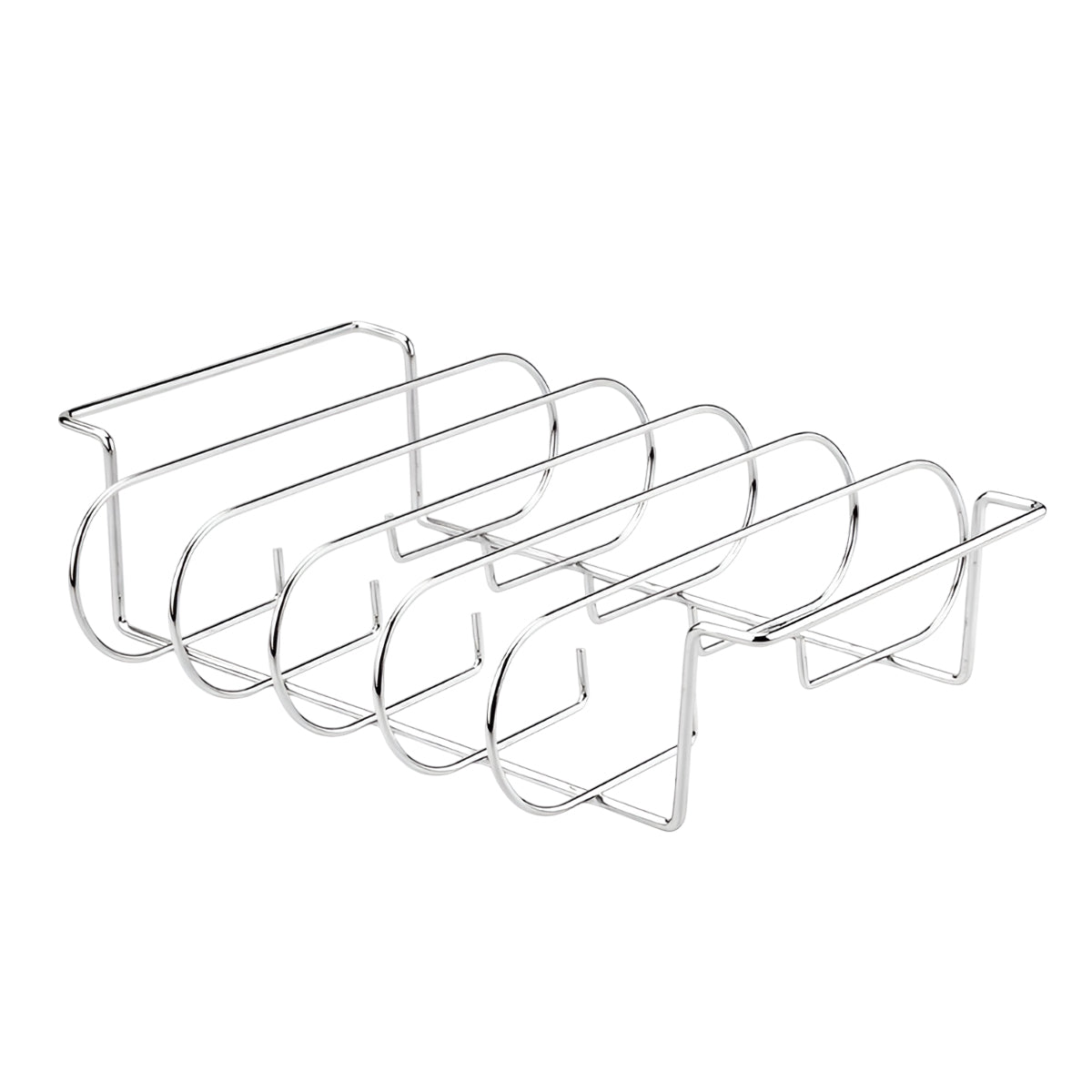 Premium Stainless Steel Rib Grill Rack – Black BBQ Rack