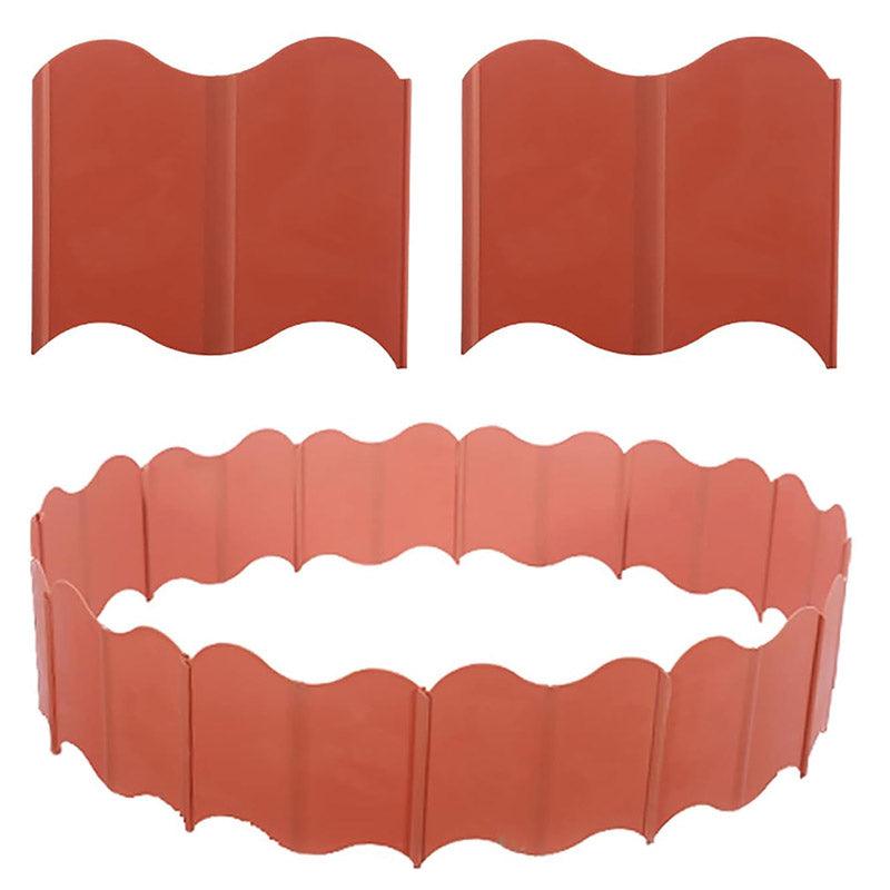 Premium Plastic Garden Edging Fence Panels – Green 20 Pack