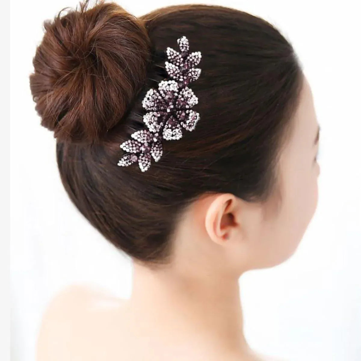Premium 8 Pack Rhinestone Non-Slip Hair Combs Wedding Party Hair Accessories