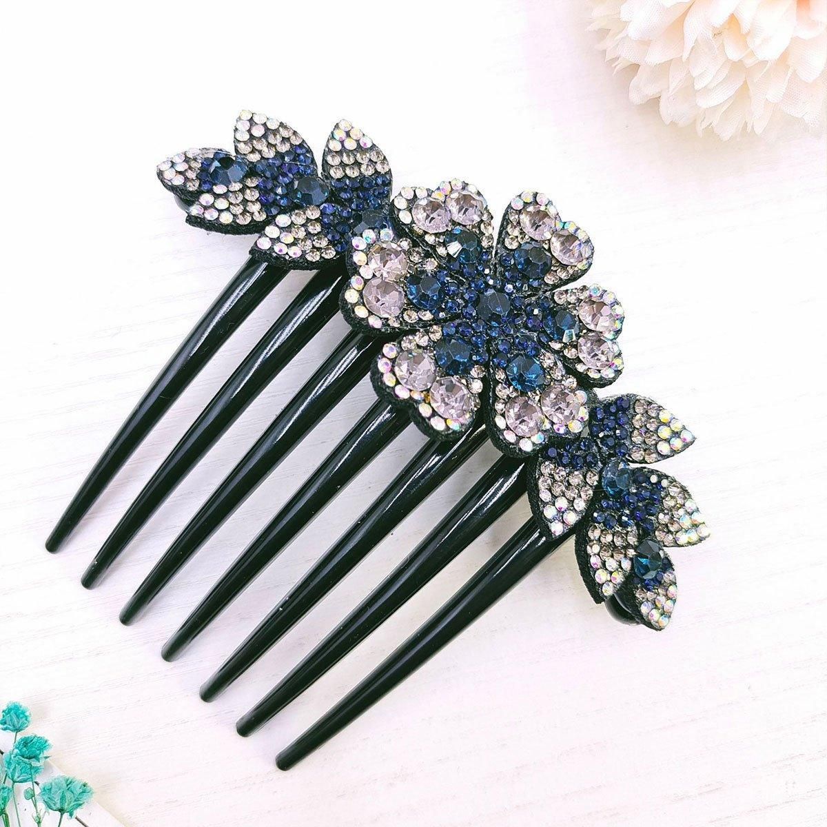 Premium 8 Pack Rhinestone Non-Slip Hair Combs Wedding Party Hair Accessories