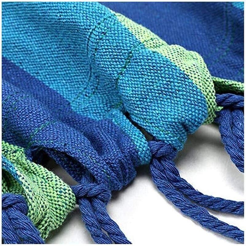 Premium Double Outdoor Cotton Hammock – Red 260 x 150cm