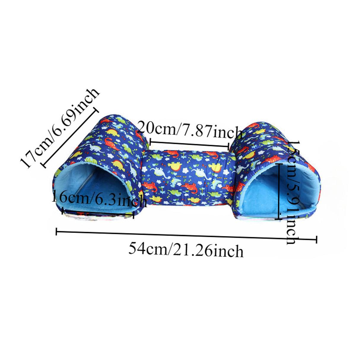 Small Pet Nest House Cotton Tunnel for Hamsters - 54cm, Pink, Cozy & Durable - SuperSaverAU - view 3