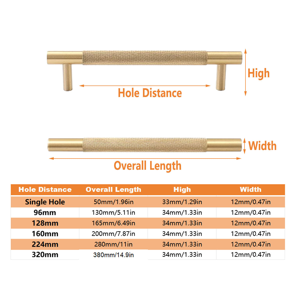 Knurled Copper Handle - 96mm, Solid Copper, Rust-Resistant, Modern Design - SuperSaverAU - view 3