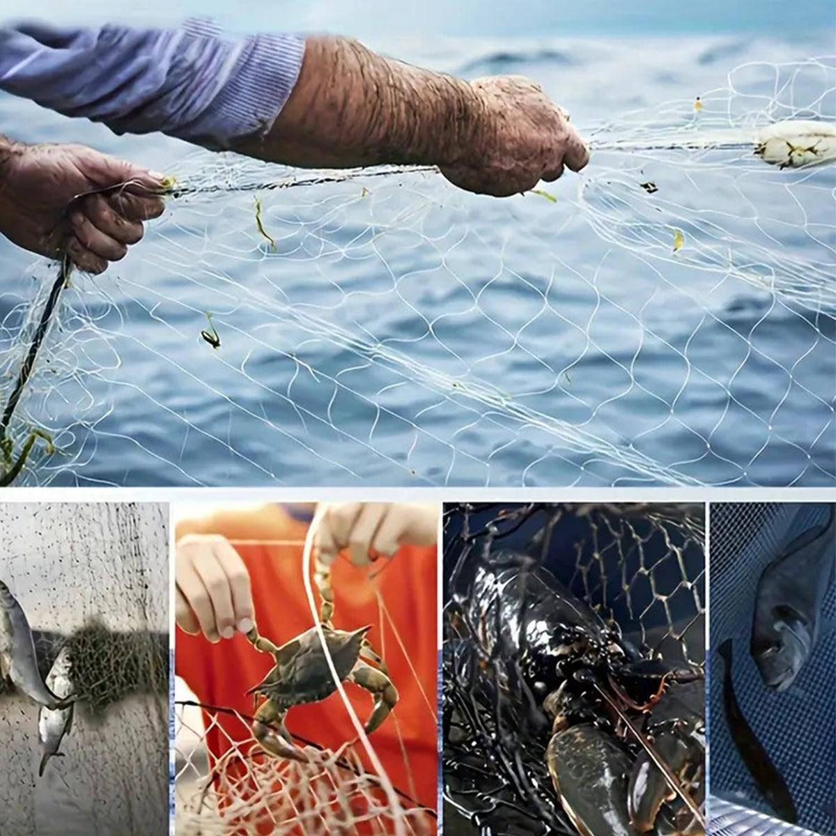 Frisbee Hand Casting Fishing Net Easy Throw Bait Net Swinging Tackle Gear - 360cm - SuperSaverAU - view 3
