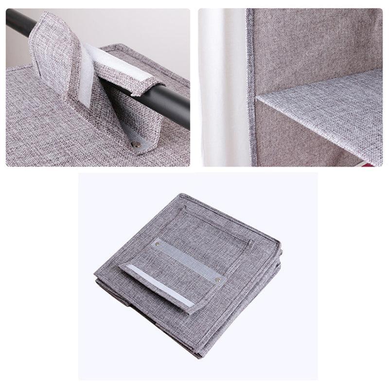3/4/5 Tier Hanging Closet Organizer Fabric Storage Shelves for Wardrobe and Shoes - 5 Tier - SuperSaverAU - view 3
