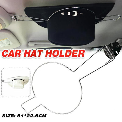 Premium Spring Loaded Car Hat Holder Rack for Akubra and Helmets