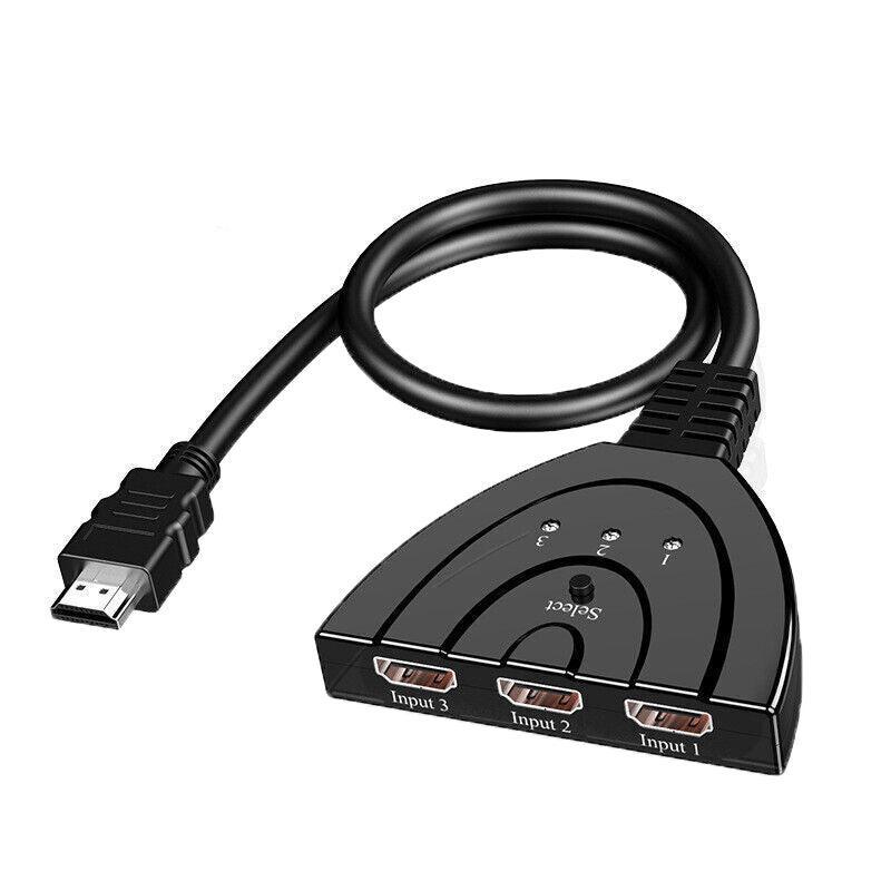 Premium 5 in 1 HDMI Switch 4K with Remote Control and IR Cable