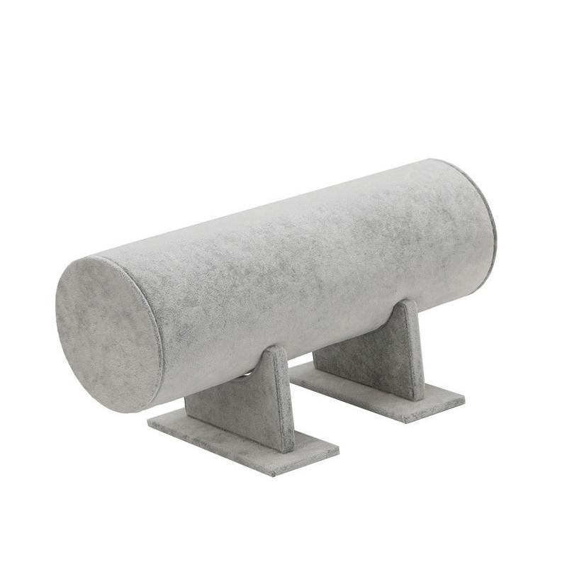 Elegant Headband Display Stand - 30cm Cylindrical Velvet Organizer in Black/Grey - SuperSaverAU - view 7