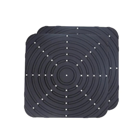 Premium Washable Silicone Chicken Nesting Box Bedding Mats - Black 2pcs
