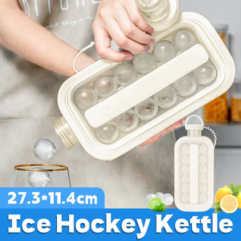 Premium Portable Ice Ball Bottle & Ice Cube Tray