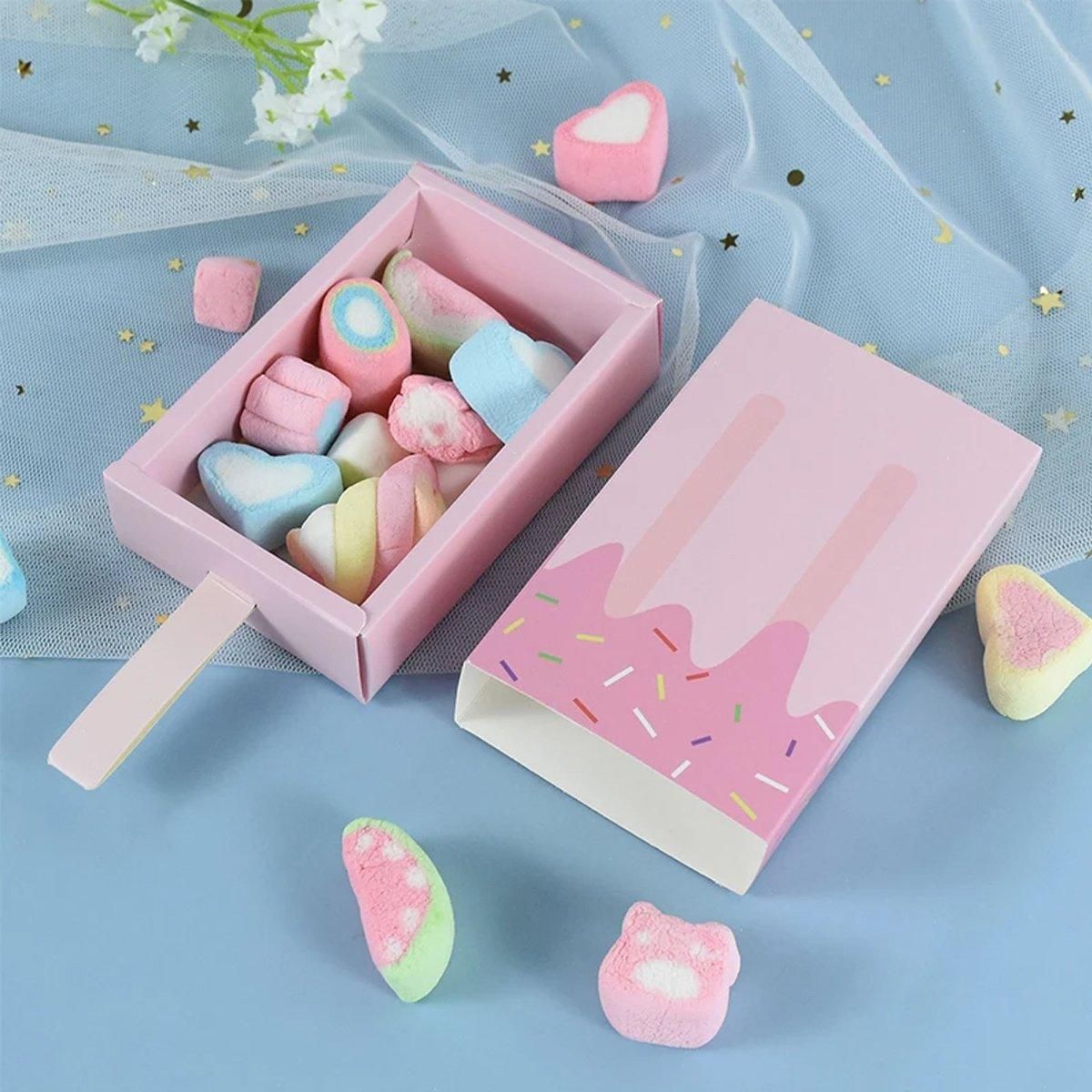 Premium 50 Pack Blue Ice Cream Candy Gift Boxes Party Favour Packaging