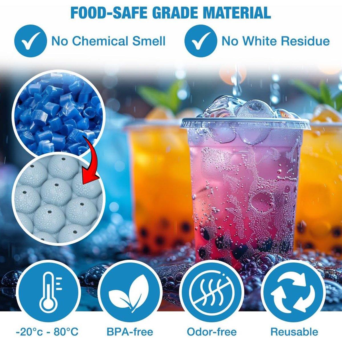 Premium 3-Layer Ice Cube Maker Set – with Scoop & Tongs