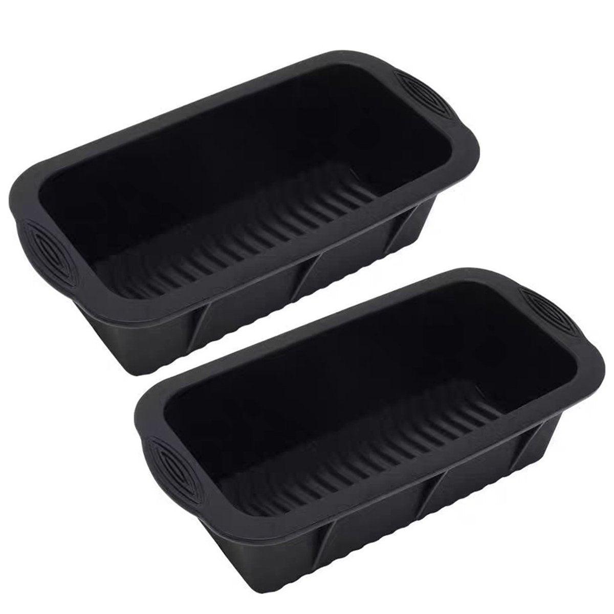 Premium Large Silicone Ice Block Trays – Black 2 Pack