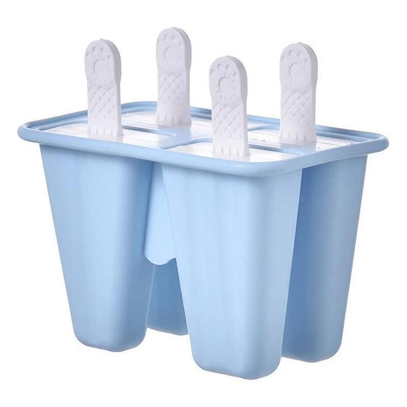 Premium Silicone Ice Cream Mould – Blue 6 Grid