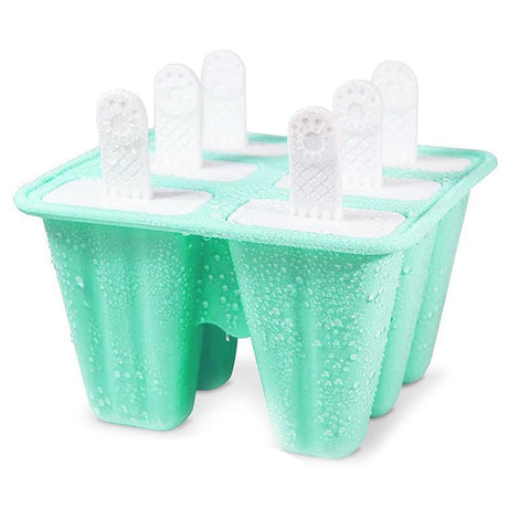 Premium Silicone Ice Cream Mould – Green 6 Grid