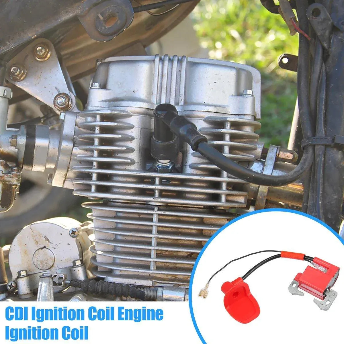 Premium Red Ignition Coil Pack for 47cc 49cc Dirt Bike ATV
