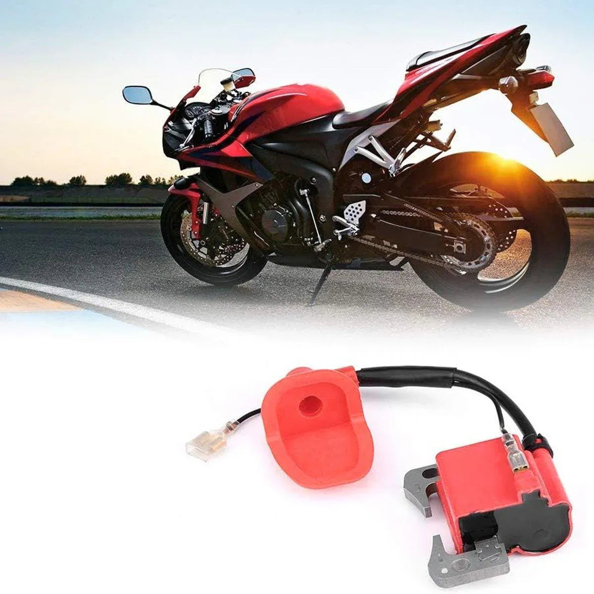 Premium Red Ignition Coil Pack for 47cc 49cc Dirt Bike ATV