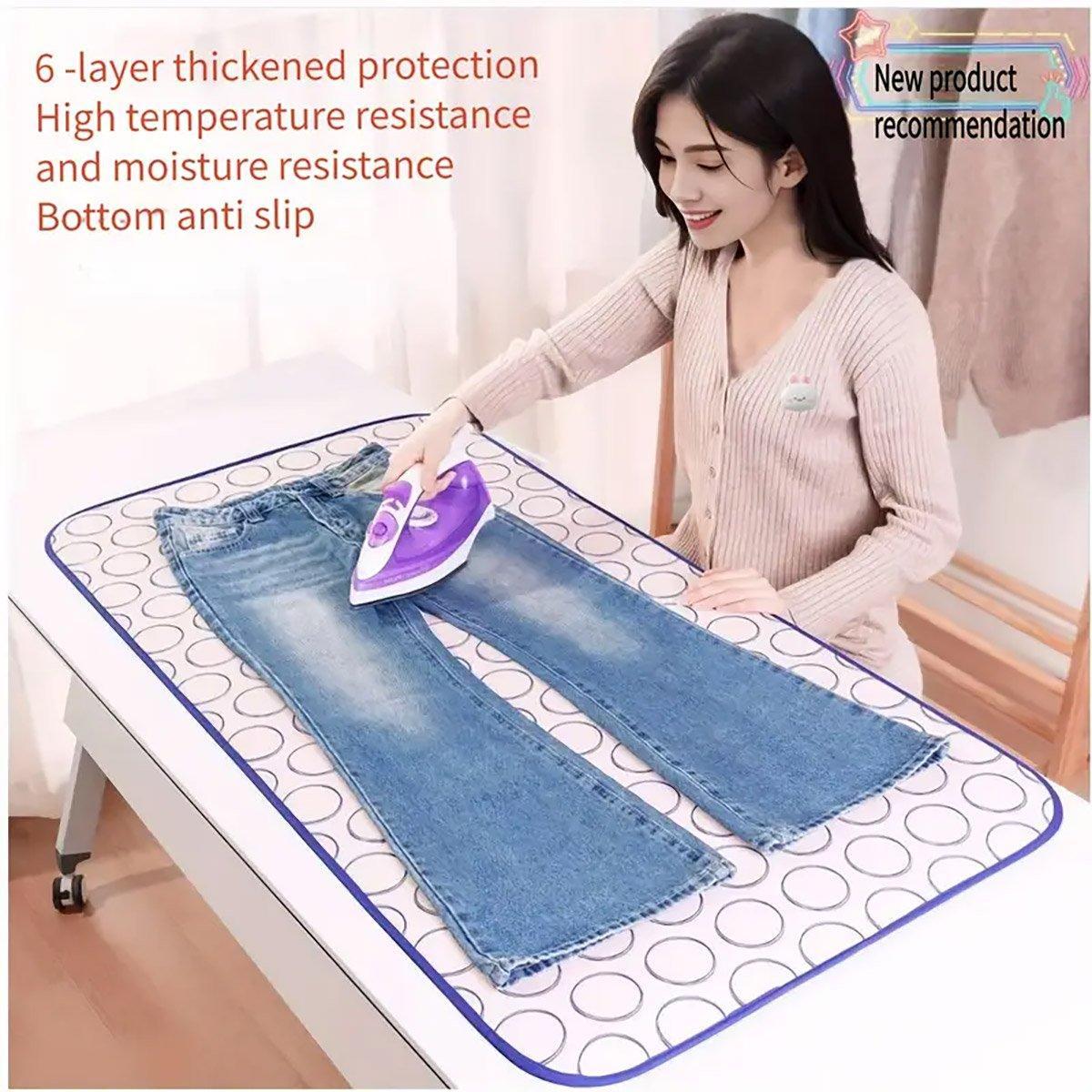Premium Foldable Insulated Ironing Mat Non Slip Travel Pad