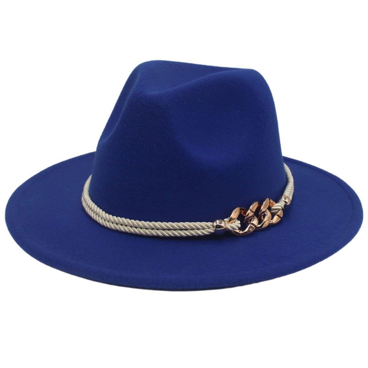 Jazz Hat Retro Large Brim Unisex Headwear - Blue - SuperSaverAU - view 10
