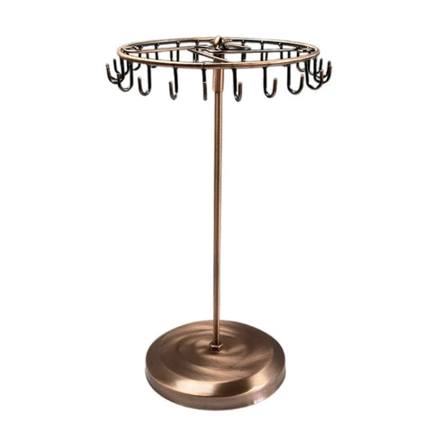 Premium Bronze Rotating Iron Jewellery Display Stand