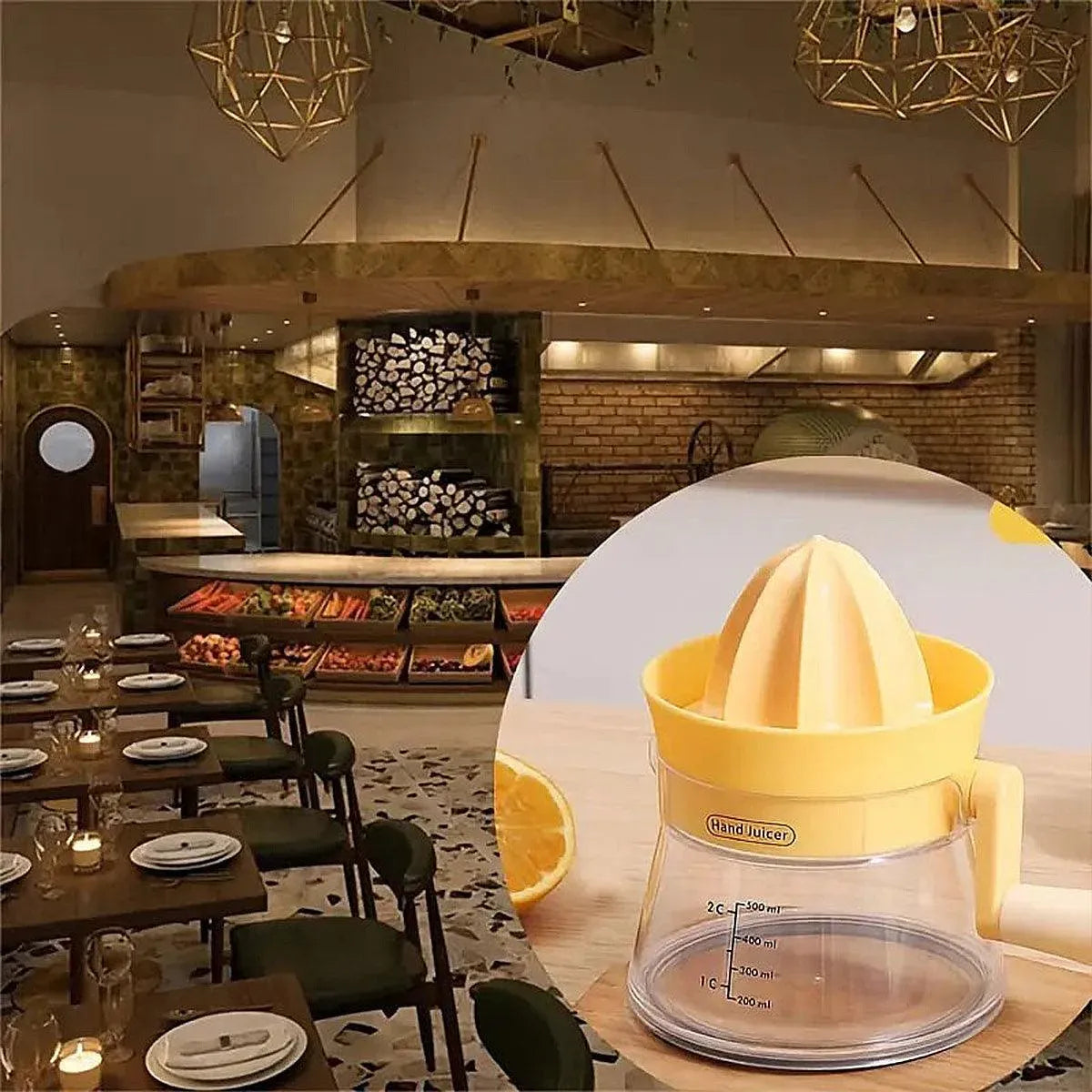 Premium Manual Citrus Juicer – White 500ml with Measuring Cup