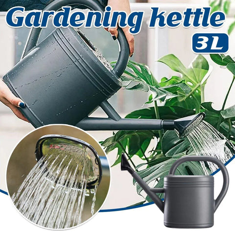 Premium 3L Retro Long Spout Watering Can – Grey