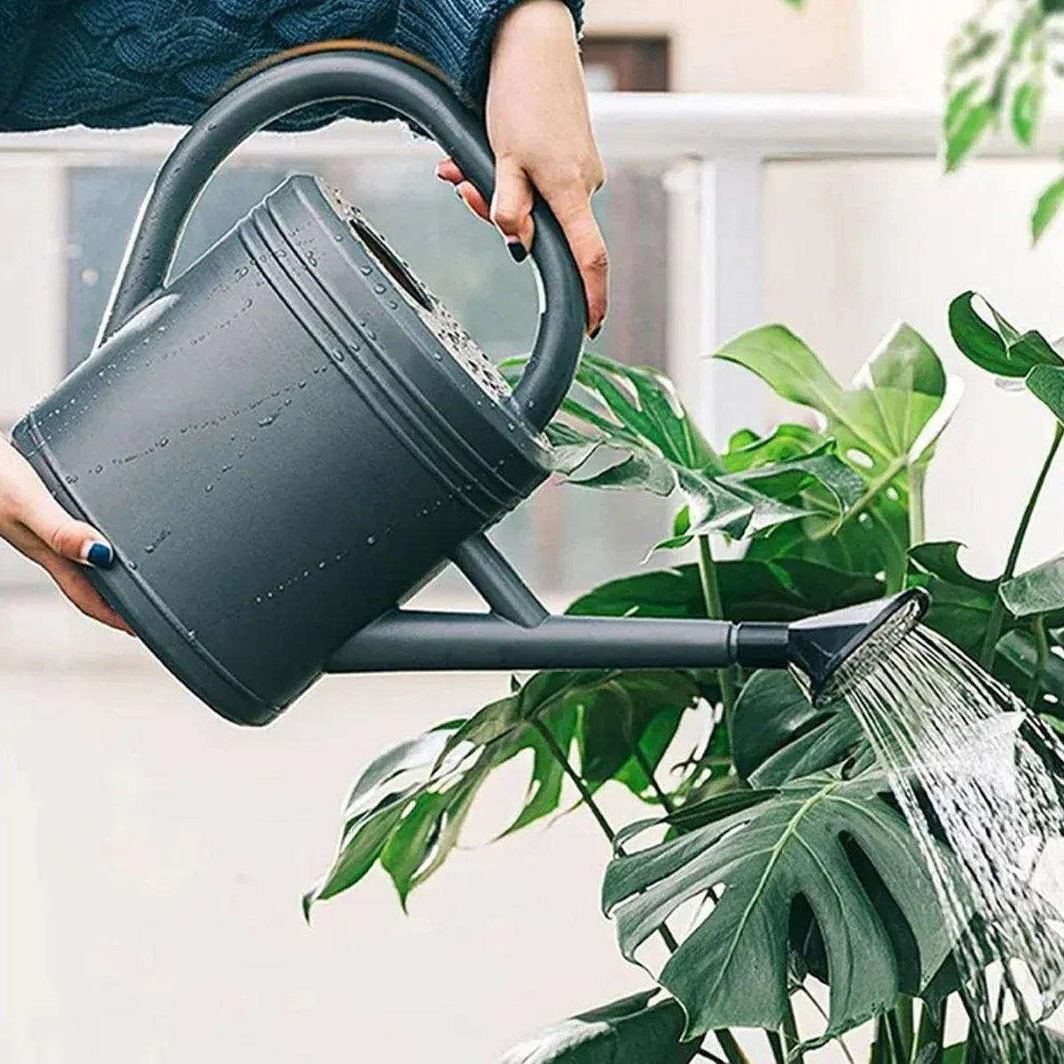 Premium 3L Retro Long Spout Watering Can – Grey