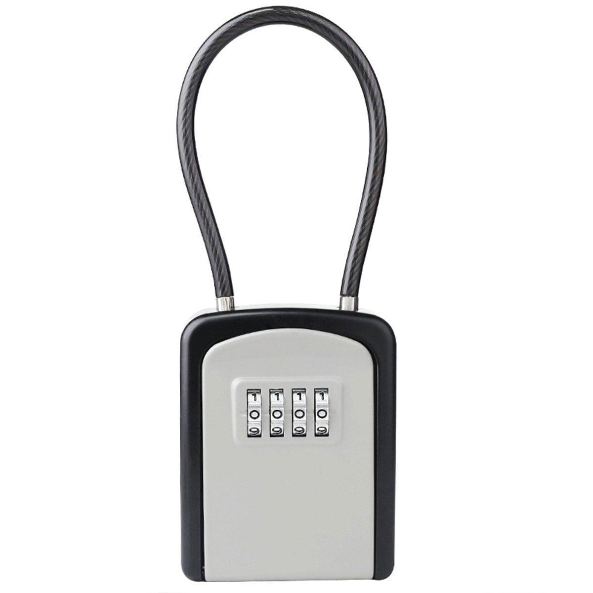 Combination Key Lock Box for Home Security - Portable Black Storage - SuperSaverAU - view 6