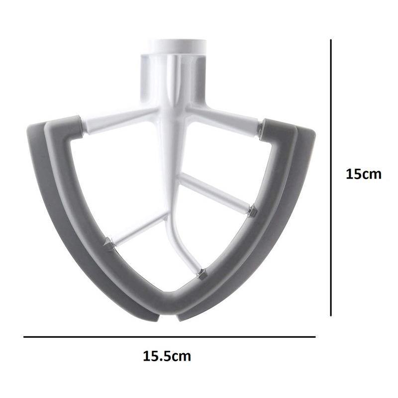 Premium Flex Edge Beater Paddle Scraper for KitchenAid Tilt Head Mixer