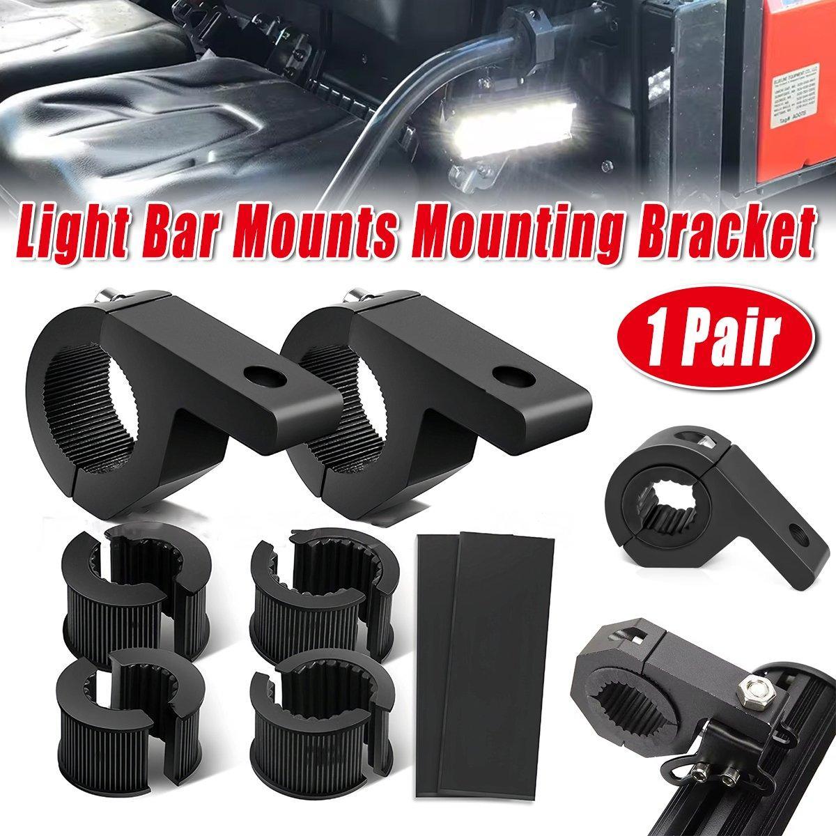 Premium Pair Motorcycle Car Spotlight Mounting Brackets