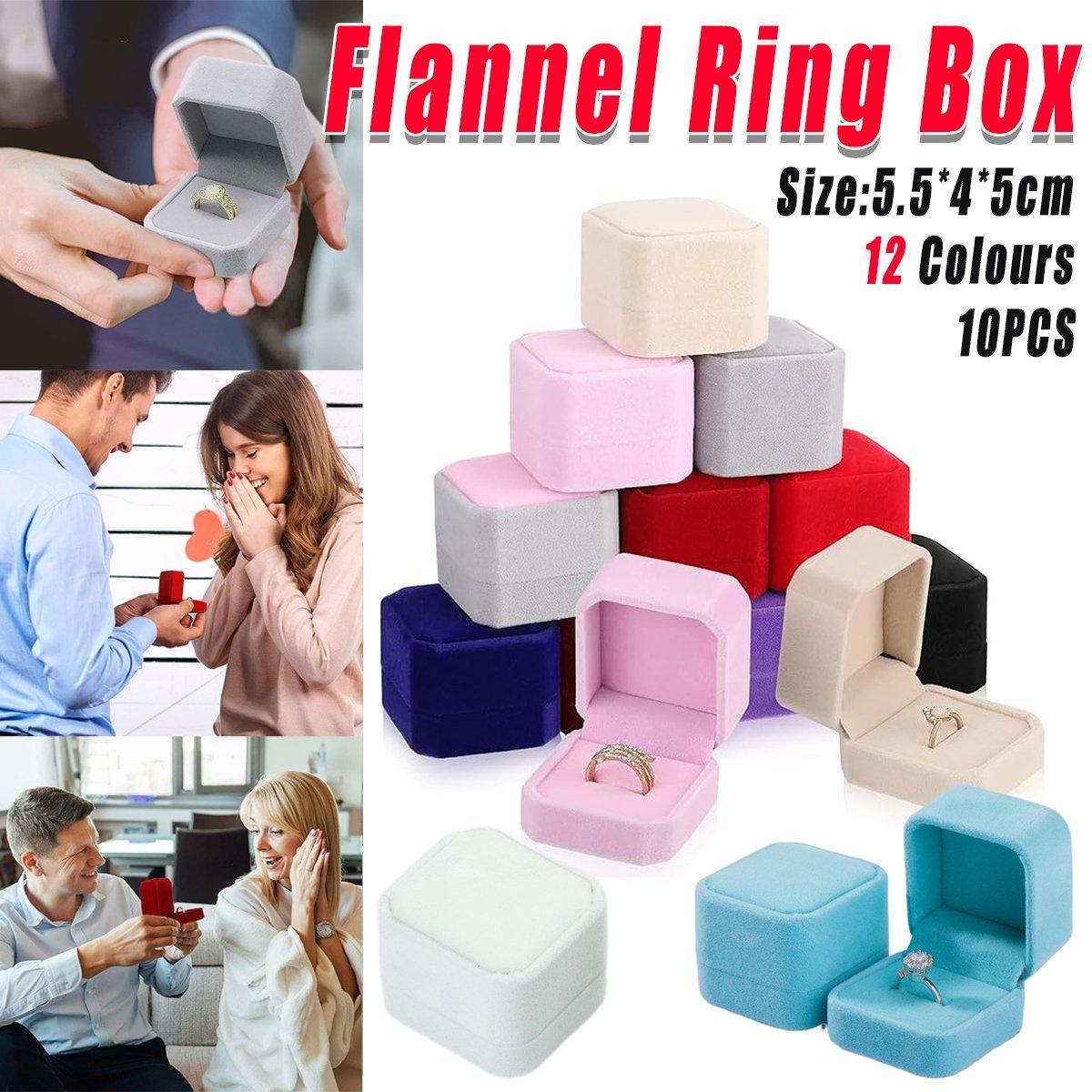 Premium Flannelette Jewellery Gift Boxes – Apricot 10 Pack