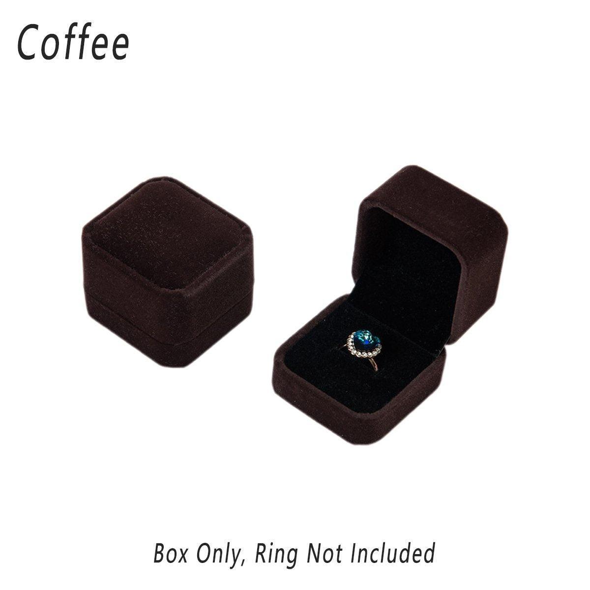 Premium Flannelette Jewellery Gift Boxes – Apricot 10 Pack