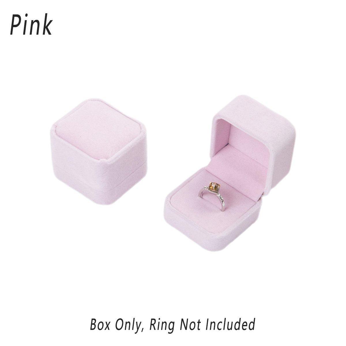 Premium Flannelette Jewellery Gift Boxes – Pink Grey 10 Pack