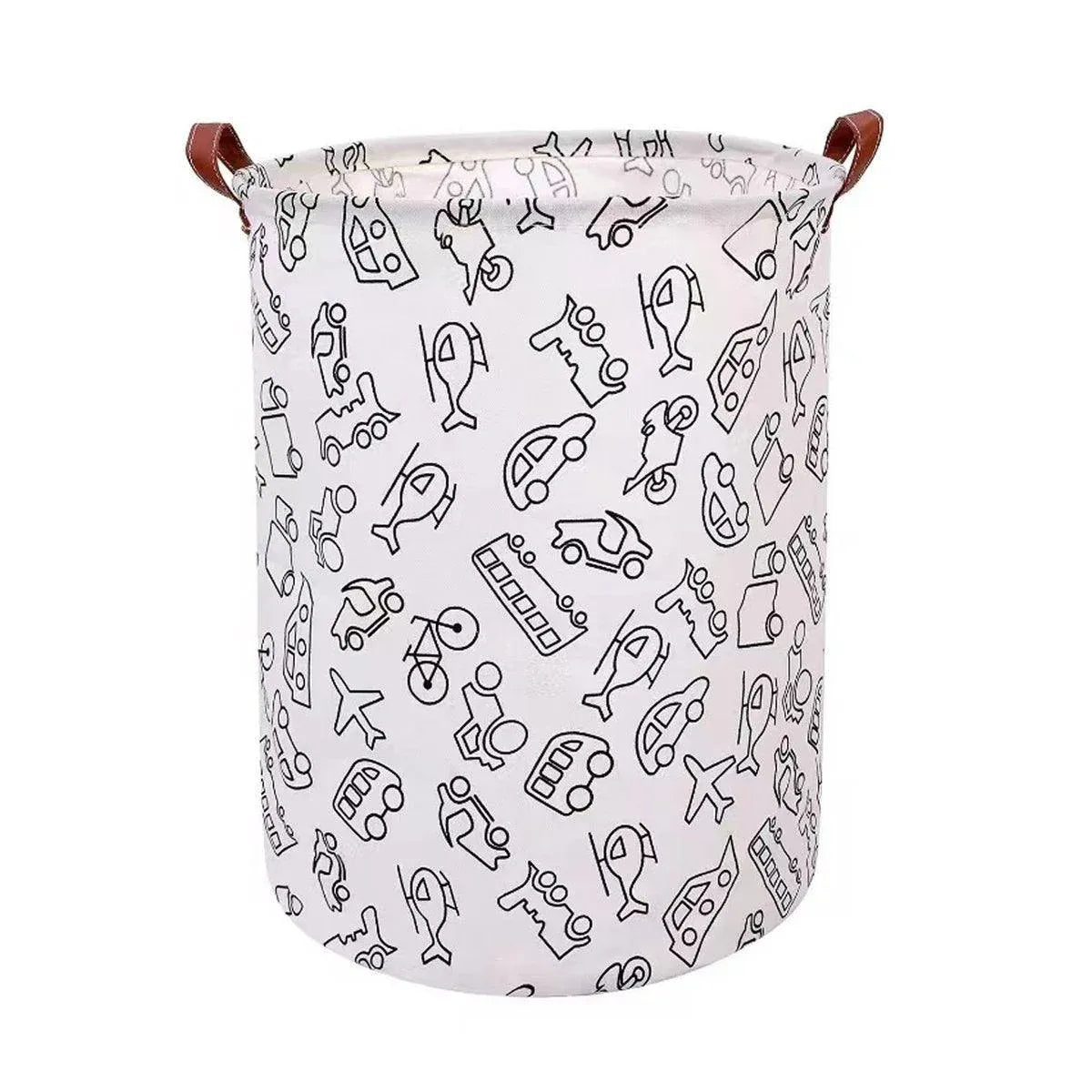 Premium Foldable Laundry Basket – Cars Waterproof Fabric