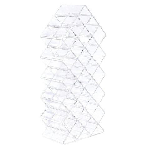 Premium Fish-Shaped Vertical Lipstick Storage Rack Clear Cosmetic Display Organiser
