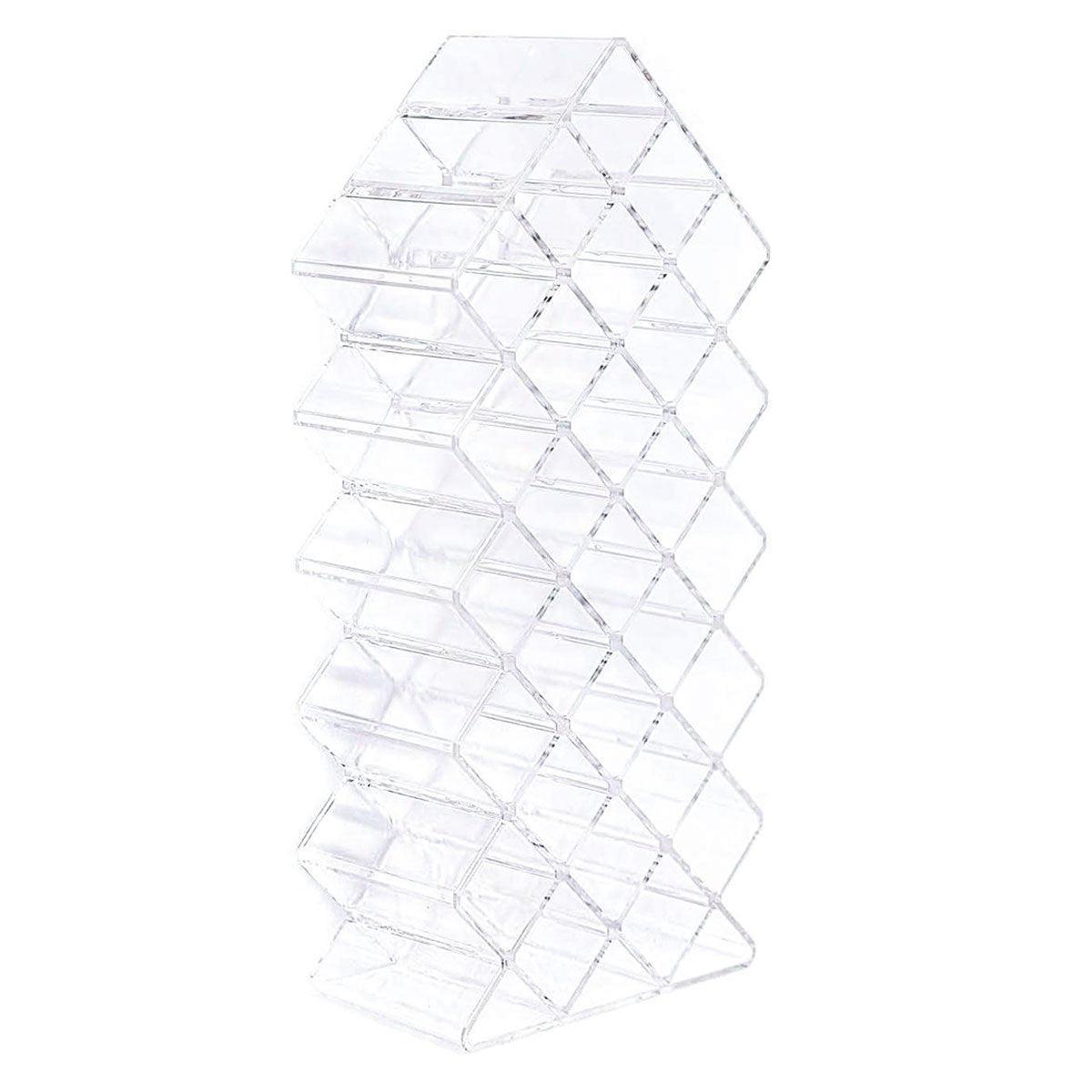 Premium Fish-Shaped Vertical Lipstick Storage Rack Clear Cosmetic Display Organiser
