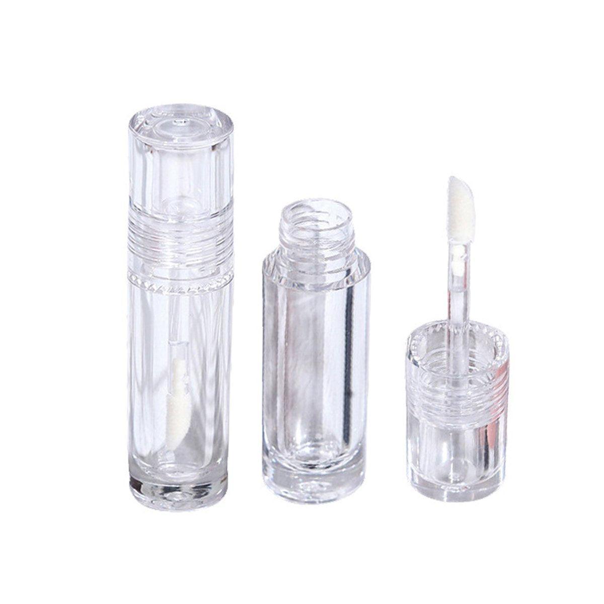 Premium 10pcs 3ml Transparent Lip Gloss Tubes with Applicator Wands
