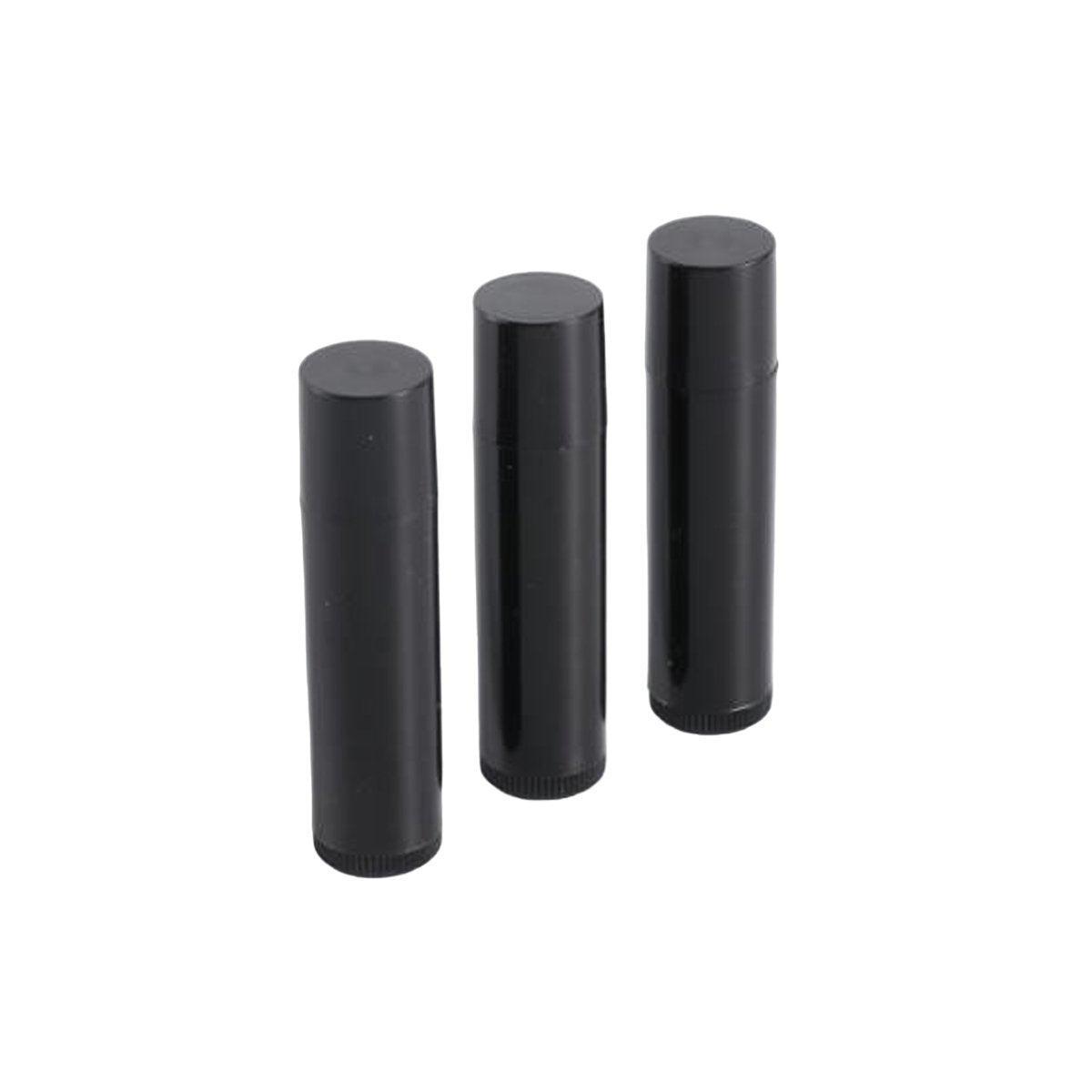 Premium 50pcs White Refillable PP Lip Balm Tubes 5g Twist Up Cosmetic Containers