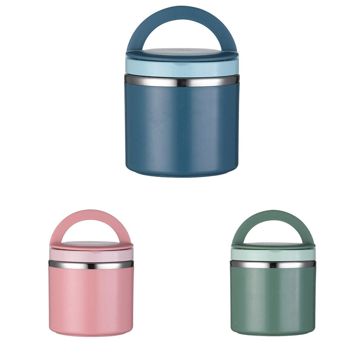 Premium Stainless Steel Insulated Lunch Box – Green with Leak-Proof Lid