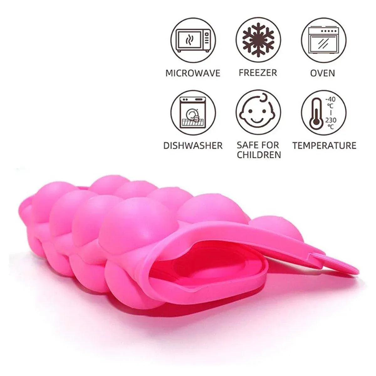 Premium Round Silicone Lollipop Moulds – 2 Pack with Paper Sticks