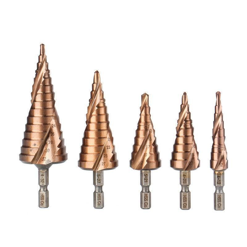 Premium HSS M35 Cobalt Step Drill Bit for Stainless Steel - 4-32mm