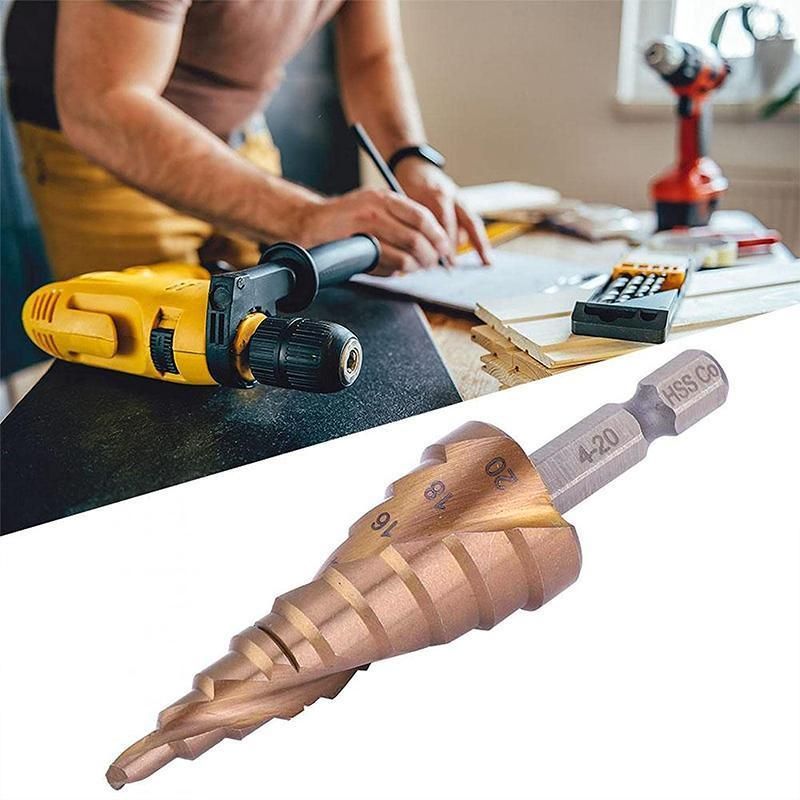 Premium HSS M35 Cobalt Step Drill Bit for Stainless Steel - 4-32mm